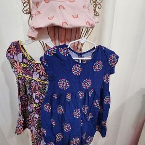 Cat & Jack Navy Dress with Colorful Hearts